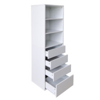 Vorschau: HTI-Living 3 Regalfächer 4 Schubladen Hohe offene Kommode Vorschau: HTI-Living 3 Regalfächer 4 Schubladen Hohe offene Kommode