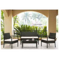 HTI-Living Sitzgruppe aus Rattan Outdoor Möbel HTI-Living Sitzgruppe aus Rattan Outdoor Möbel