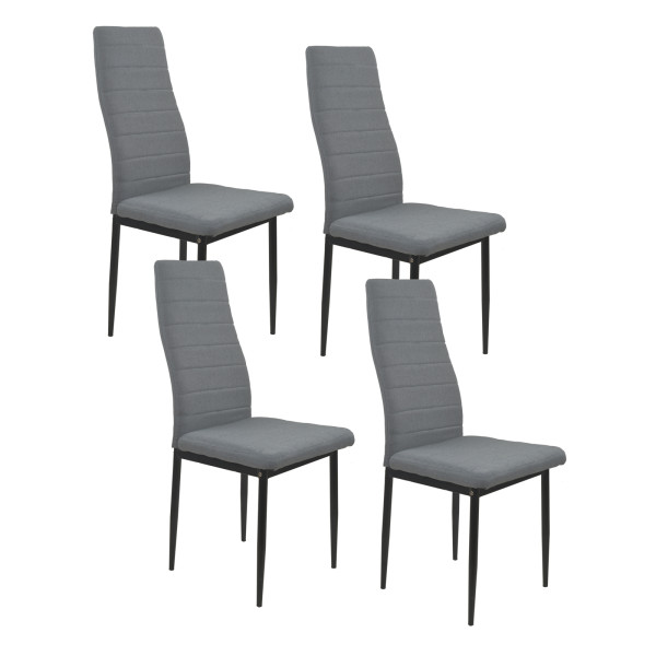 HTI-Living Memphis Webstoff 4er-Set Stuhl