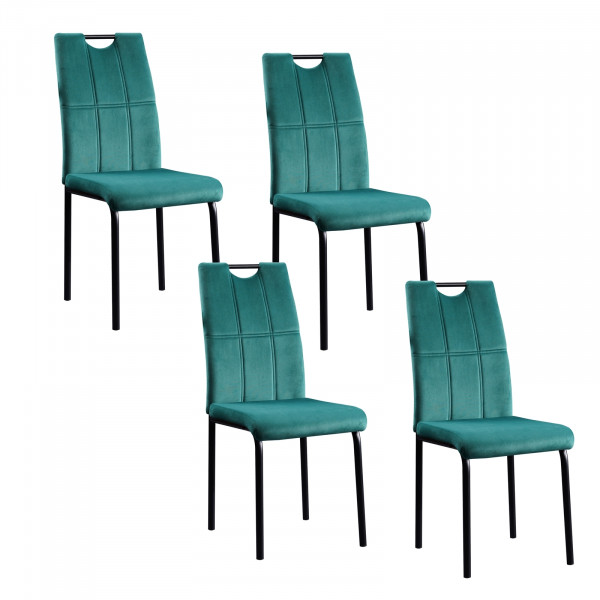 HTI-Living Denton Velvet 4er-Set Stuhl