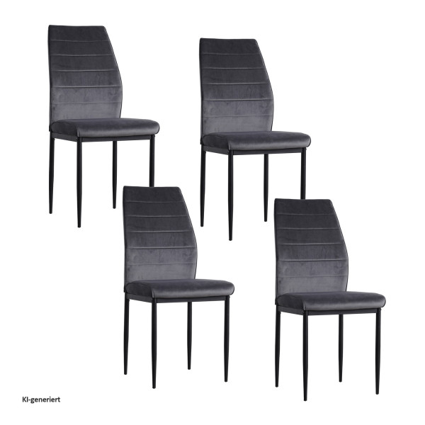 Stuhl Madison Velvet 4er Set