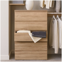 HTI-Living Modernes Design Kommode mit 5 grifflosen Schubladen Sonoma HTI-Living Modernes Design Kommode mit 5 grifflosen Schubladen Sonoma