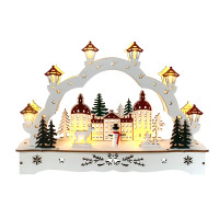 HTI-Living Winterschloss Lichterbogen in modernem Weiß HTI-Living Winterschloss Lichterbogen in modernem Weiß