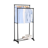 HTI-Living mit 2 Kleiderstangen Garderobenständer HTI-Living mit 2 Kleiderstangen Garderobenständer