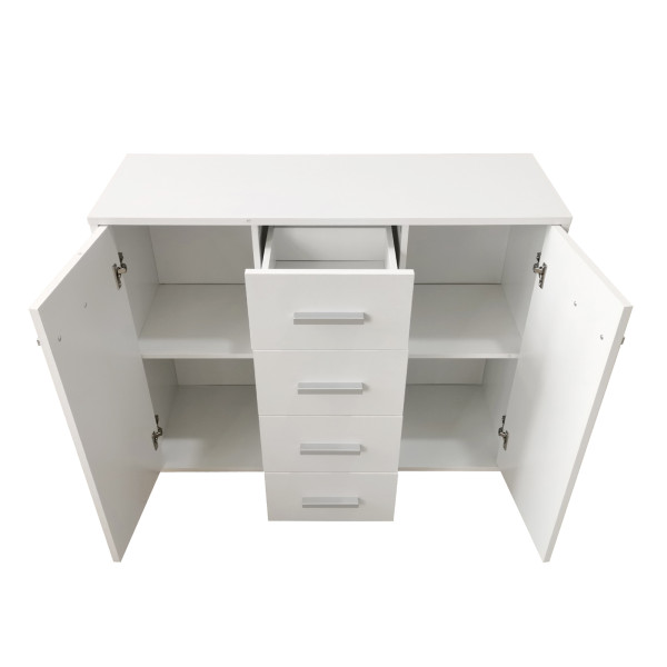 HTI-Living mit 4 Schubladen Weiß Sideboard Nina