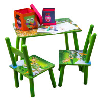 Vorschau: HTI-Living Sitzgruppe Dino Motiv bunt aus MDF Kindertisch mit Stühlen Kinder Vorschau: HTI-Living Sitzgruppe Dino Motiv bunt aus MDF Kindertisch mit Stühlen Kinder