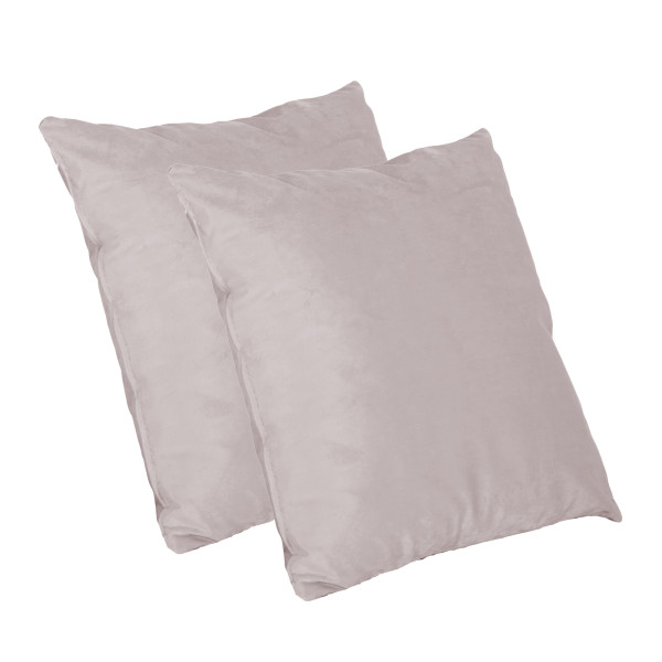 HTI-Living 2er Set Hellrosa Kissen Nathalie Unifarben