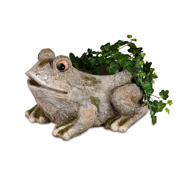 Formano Frosch Pflanzgefäß Steinoptik