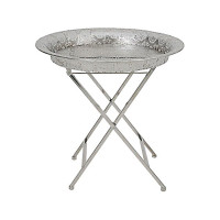 HTI-Living Metall Beistelltisch rund, klappbar HTI-Living Metall Beistelltisch rund, klappbar