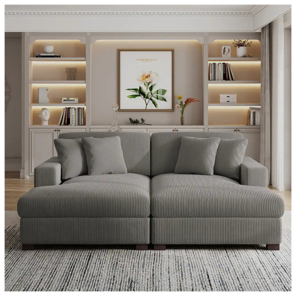 HTI-Living Couch Justus Big Sofa Grau