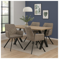 HTI-Living Tumalo Braun 2er-Set Esszimmerstuhl HTI-Living Tumalo Braun 2er-Set Esszimmerstuhl