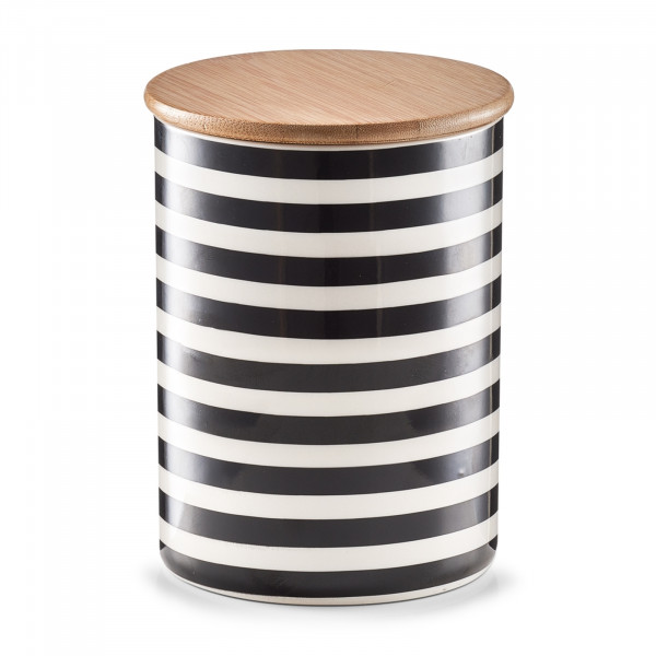 Neuetischkultur Stripes Vorratsdose mit Bambusdeckel