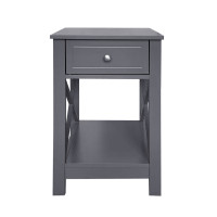 HTI-Living Hayet Grau Nachttisch HTI-Living Hayet Grau Nachttisch