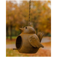 HTI-Living zum Aufhängen im Garten oder Balkon Dekorative Vogelfutterstaion aus Metall HTI-Living zum Aufhängen im Garten oder Balkon Dekorative Vogelfutterstaion aus Metall