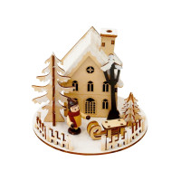 HTI-Living Schlittenjunge LED Weihnachtsdeko HTI-Living Schlittenjunge LED Weihnachtsdeko