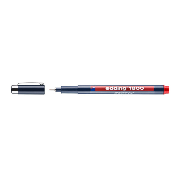 e-1800 profipen Präzisionsfeinschreiber 0.3 rot