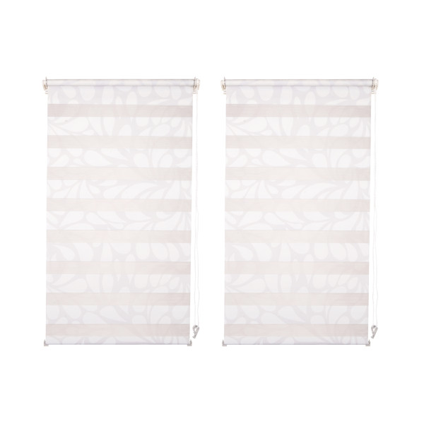 HTI-Living Marisol Ornament 2er-Set Doppelrollo 80 x 150