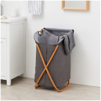 HTI-Living und Polyester-Sack,  60 Liter Wäschesammler mit Bambusgestell HTI-Living und Polyester-Sack,  60 Liter Wäschesammler mit Bambusgestell