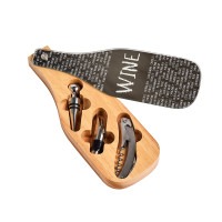 ZELLER Present Gummibaum, Glas, Edelstahl Wein-Set 4-teilig ZELLER Present Gummibaum, Glas, Edelstahl Wein-Set 4-teilig