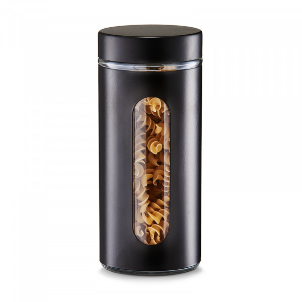 ZELLER Present 1200 ml Schwarz Vorratsglas