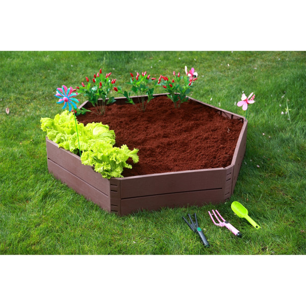 HTI-Living 2-stöckig Hochbeet sechseckig Nessa