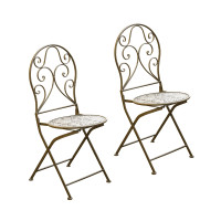 HTI-Living Lani Antik Gartenstuhl 2er-Set HTI-Living Lani Antik Gartenstuhl 2er-Set