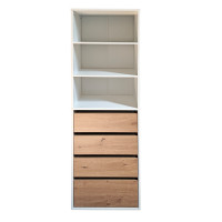 Vorschau: HTI-Living Weiß/Artisaneiche Schrank mit 4 Schubladen und 3 offenen Fächern Vorschau: HTI-Living Weiß/Artisaneiche Schrank mit 4 Schubladen und 3 offenen Fächern