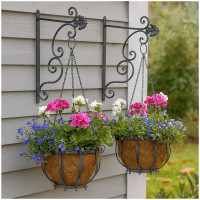 HTI-Living mit Wandhalterung Pflanzkorb zum Hängen 2er Set HTI-Living mit Wandhalterung Pflanzkorb zum Hängen 2er Set