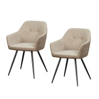 HTI-Living Joschka Esszimmerstuhl 2er Set Antikbraun/Taupe HTI-Living Joschka Esszimmerstuhl 2er Set Antikbraun/Taupe