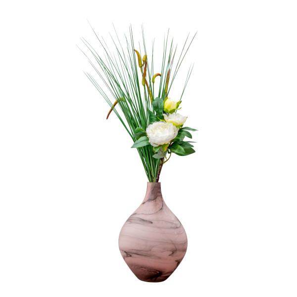 HTI-Living Rosa Blumenstrauß in Vase