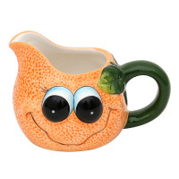 Neuetischkultur Orange Milchkännchen mit Gesicht Neuetischkultur Orange Milchkännchen mit Gesicht