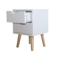 Vorschau: HTI-Living Thekla Weiß Nachttisch 2 Schubladen Vorschau: HTI-Living Thekla Weiß Nachttisch 2 Schubladen