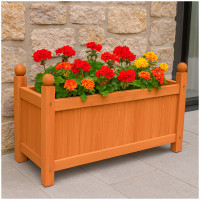 HTI-Living Blumenkübel für Garten, Terrasse und Balkon Holz-Pflanzkasten in Braun HTI-Living Blumenkübel für Garten, Terrasse und Balkon Holz-Pflanzkasten in Braun