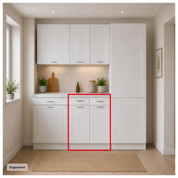 Unterschrank mit 2 Schubladen Jenna Country 60 cm