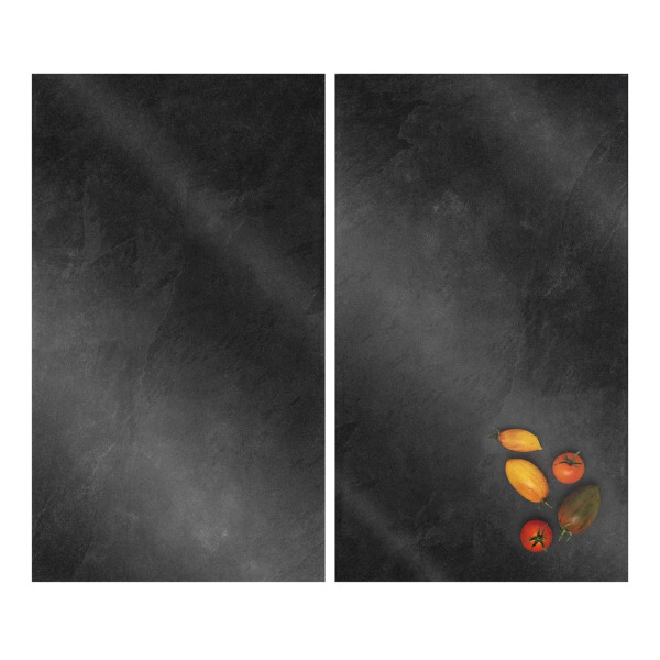 Leonardo Cucina Schieferoptik Herdabdeckplatten 2er-Set