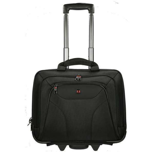 Businesstasche Schwarz Laptop-Trolley 33